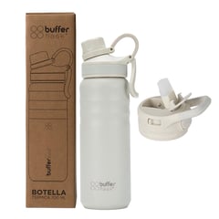 BUFFER FLASK - Termo Botella Agua Termica Acero Inox Buffer - Crema