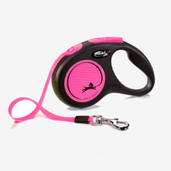 FLEXI - Correa Para Perro De Agarre Reflectivo Fucsia