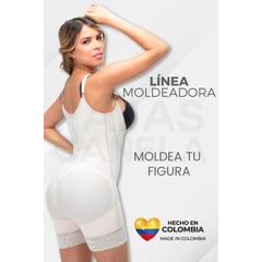 FAJAS CANELA BY ELVIRA BURGOS - Faja Moldeadora Con Broches 3010