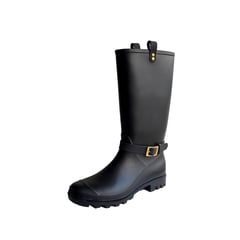 BOTTPLIE - Botas Lluvia Altas Impermeable Golden Lyon - Negro Matte