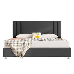 EKONOMODO COLOMBIA - Cama Semidoble + espaldar Lupe Grplo + colchon Flexia quarzz