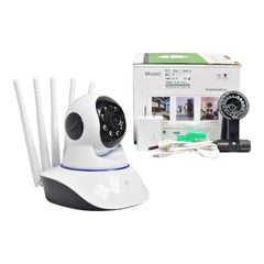 GENERICO - Cámara Seguridad Ip Robótica Q5a Monitor Bebe 5 Antenas Hd