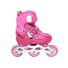 NOOR - PATINES PARA NIÑAS CON LUCES TALLA 27-30 AJUSTABLE