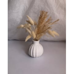 DECORACIONES ALE Y GABY - Florero Jarrón Decorativo Merlin con Pampas Decorativas