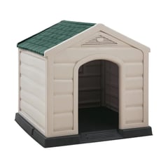 RIMAX - Casa para Perro Pequeña Taupe Verde