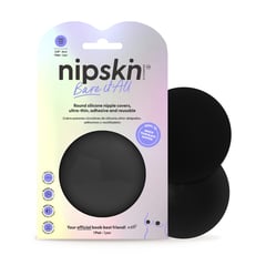 NIPSKIN - Cubre Pezón Negro Adhesivos Reutilizables Ultradelgados