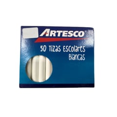 ARTESCO - Tiza Tablero Redonda Blanca X 50 Unid