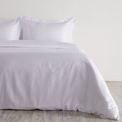 DISTRIHOGAR - Cover Duvet 400 Hilos Algodón Menfis Blanco Cremoso King