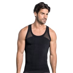 LEO - Camiseta ajustada para hombre de compresión suave en microfibra