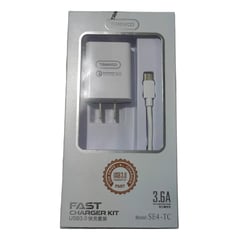 TRANYOO - Cargador Tipo C Pared Super Carga Rápida Note 18w Cable Usb