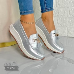 EVEGONZ - MOCASIN EN CUERO MUJER CALZADO CASUAL DAMA