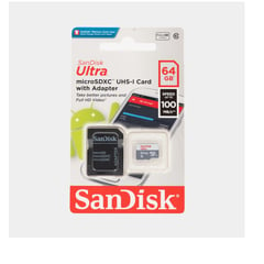 SANDISK - Memoria Micro SD ULTRA 64GB clase 10