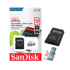 SANDISK - Memoria Micro SD ULTRA 128GB clase 10