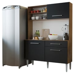 MADESA - Cocina Compacta Life 120m MarrónNegro