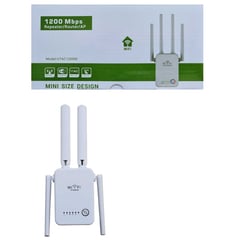 PIX LINK - Router Repetidor Rompemuros Wifi 4 Antenas Ap 1200mbps