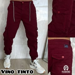 GENERICO - Pantalon jogger cargo dril licrado para hombre camuflado AAA