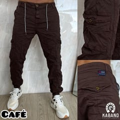 GENERICO - Pantalon jogger cargo dril licrado para hombre camuflado AAA