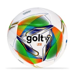 GOLTY - Balon De Futbol Pro. Latir Thermobonded No.4-Blanco