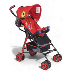 TIENDITA DEL BEBE IMPORTADORA MC - Coche Paseador Bebe Tipo Sombrilla Niño Práctico Color ROJO