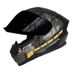 EDGE HELMETS - Casco DC Integral Batman Brillante Certificado DOT - ECE - M