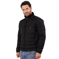 GENERICO - Chaqueta Abrigo Ligero Hombre Impermeable Acolchada Cuello Alto