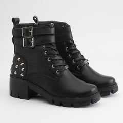 ANTONINA SHOES - Botas Con Taches Para Mujer Parma Negro