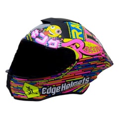 EDGE HELMETS - Casco Edge Integral Shanghai Moto Racing 360 Fucsia L - Multicolor - M