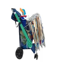 GENERICO - Carro Carrito De Playa Plegable Rio Beach Wonder Wheeler