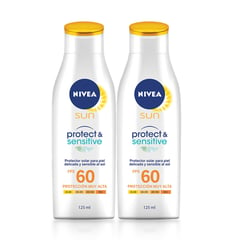 NIVEA - Sun Sensitive Protect Fps 60 125ml X2