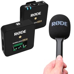 RODE - Micrófono Wireless Go II Single con Soporte Interview Go