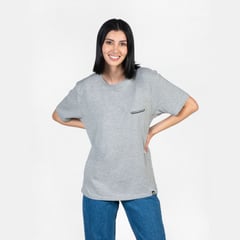 CIAMPINO - Camiseta Oversized Perezoso Gris