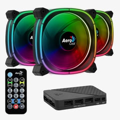 AEROCOOL - KIT X 3 VENTILADORES PARA CHASIS ASTRO 12 PRO