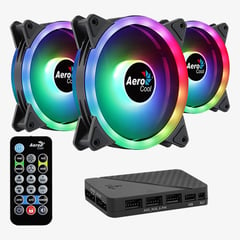 AEROCOOL - KIT X 3 VENTILADORES PARA CHASIS DUO 12 PRO