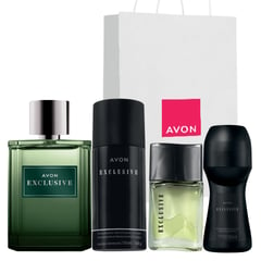 AVON - Combo Pefume Exclusive para hombre x4 productos