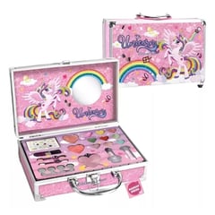 GENERICO - Maletin Maquillaje Pequeño Unicornio Set Belleza Niñas