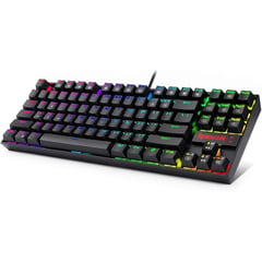 REDRAGON - Teclado Mecánico Kumara k552 Switches Rojos Rainbow Idioma USD