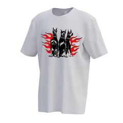 GENERICO - Camiseta hombre Overzise Evel Dog t-shirt