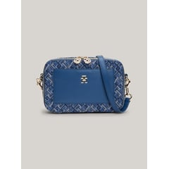 TOMMY HILFIGER - Bolso azul de lona de jacquard