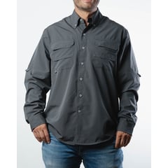 LEKAMP - Camisa outdoor unisex manga larga con protección solar y rápido secado