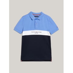 TOMMY HILFIGER - Polo azul TH Established de corte regular