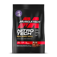 MUSCLETECH - Nitro Tech Whey Gold x 8 libras - Double Rich Chocolate