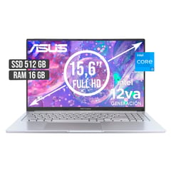 ASUS - PORTATIL VIVOBOOK INTEL CORE I3-1215U SSD 512GB RAM 16GB LED 15,6 FULL HD