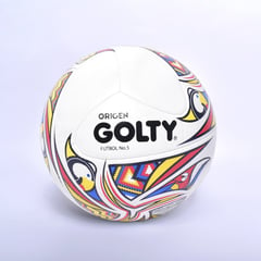 GOLTY - BALÓN DE FÚTBOL RÉPLICA ORIGEN No5 COSIDO A MÁQUINA