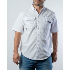 LEKAMP - Camisa outdoor unisex manga corta con protección solar y rápido secado