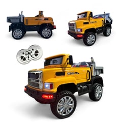 BRITOCHET - Carro montable Eléctrico Camion Niños 12V C/Volco 4x4