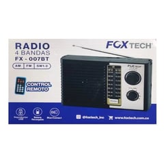 GENERICO - RADIO FX-007BT AM FM PARLANTE USB RETRO RECARGABLE