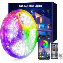 GENERICO - Cinta De Luz Led Rgb 30 Metros Tira Led + Control Bluetooth