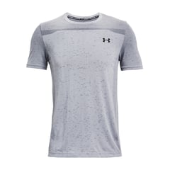 UNDER ARMOUR - Camiseta Hombre SEAMLESS SS-GRY Gris