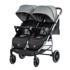 EBABY - Coche Gemelar Con Cubre pies Capota Expandible