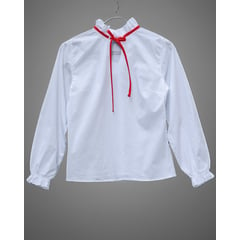 GENERICO - Blusa para Mujer cuello Ruffle Manga larga